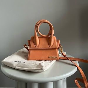 Jacquemus Le Chiquito suede orange bag